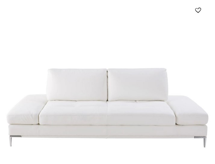 Canapé-lit 3/4 places Geller en textile enduit blanc - Canapé Maisons du Monde